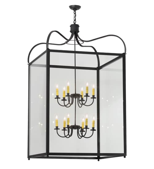 Rennes 12 Light 45" Wide Taper Candle Pendant
