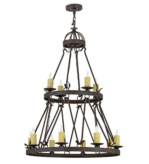 Lakeshore 12 Light 36" Wide Taper Candle Style Chandelier