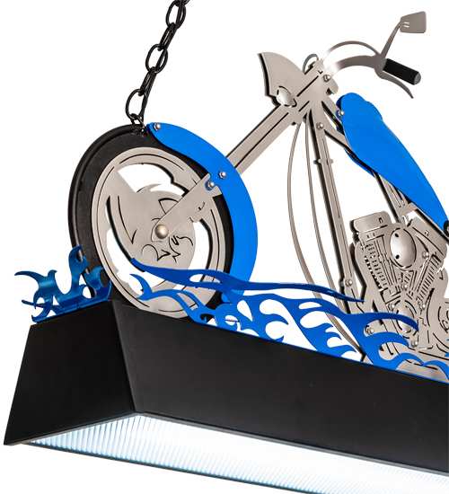 Motorcycle 2 Light 8" Wide Linear Pendant