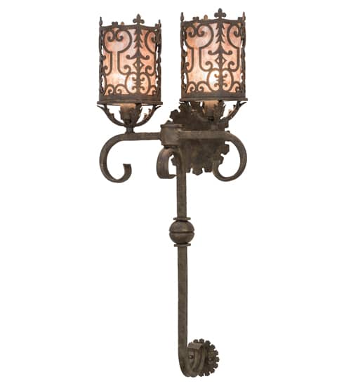 Oskar 2 Light 36" Tall Wall Sconce