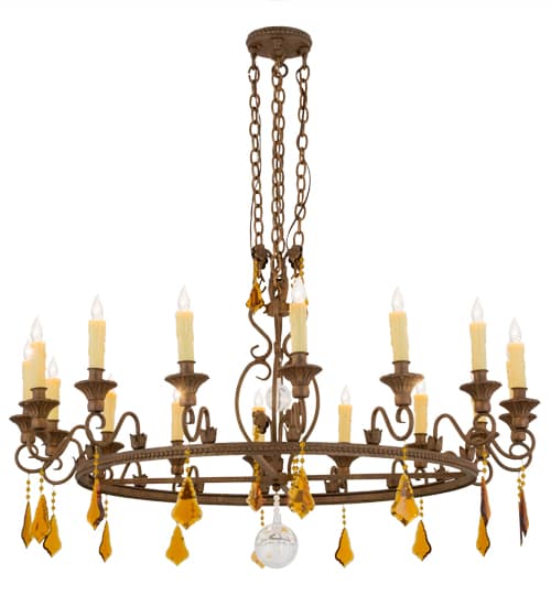 Peak 16 Light 48" Wide Taper Candle Style Chandelier