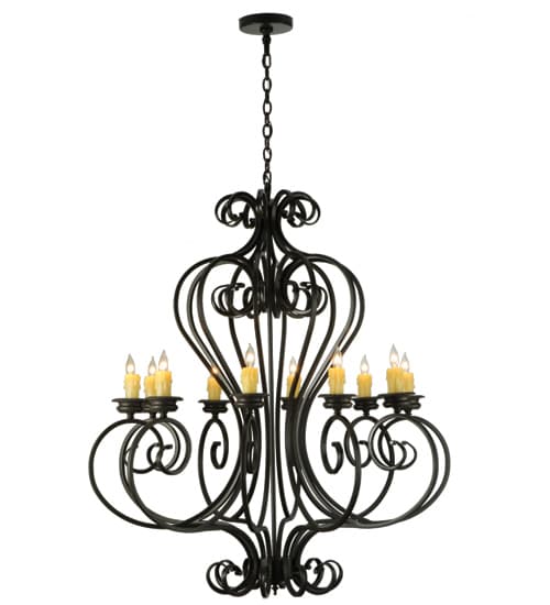 Fernando 10 Light 42" Wide Taper Candle Style Chandelier