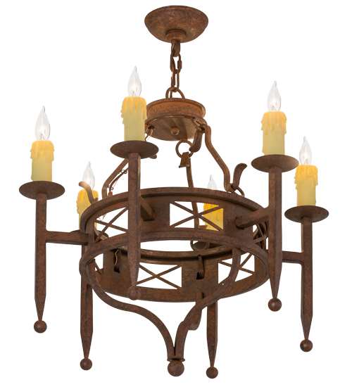 Jasmine 6 Light 24" Wide Taper Candle Style Chandelier