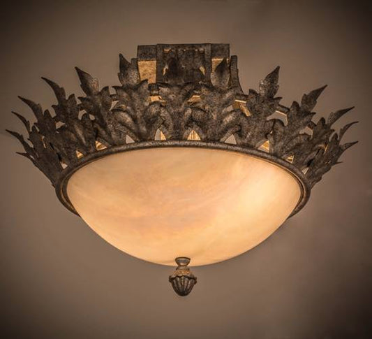 Hampton 2 Light 16" Wide Semi-Flush Bowl Ceiling Fixture