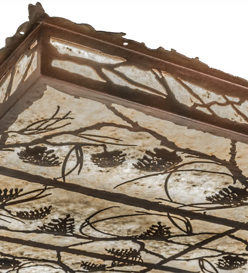 Whispering Pines 51" Wide LED Flush Mount Ceiling Fixture