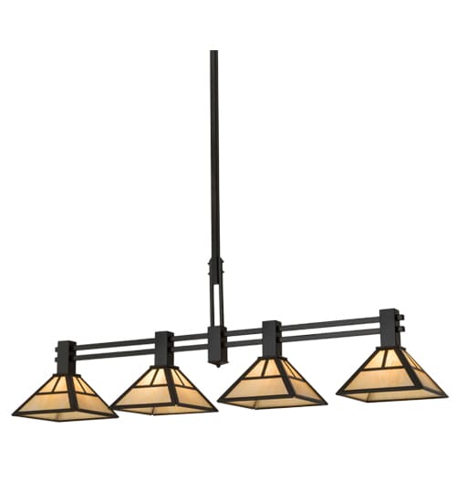 Mission 4 Light 12" Wide Linear Pendant