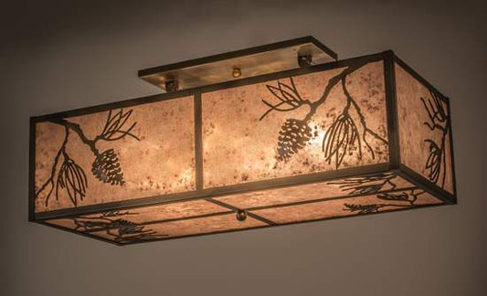 Balsam Pine 6 Light 36" Wide Semi-Flush Ceiling Fixture