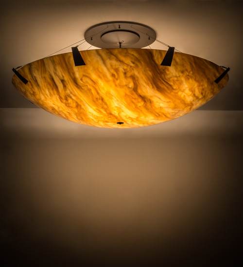 Araneta 12 Light 61" Wide Semi-Flush Bowl Ceiling Fixture - Oil Rubbed Bronze Finish - Medium Bulb Base