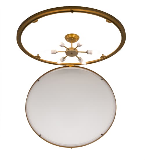 Commerce 6 Light 37" Wide Flush Mount Bowl Ceiling Fixture