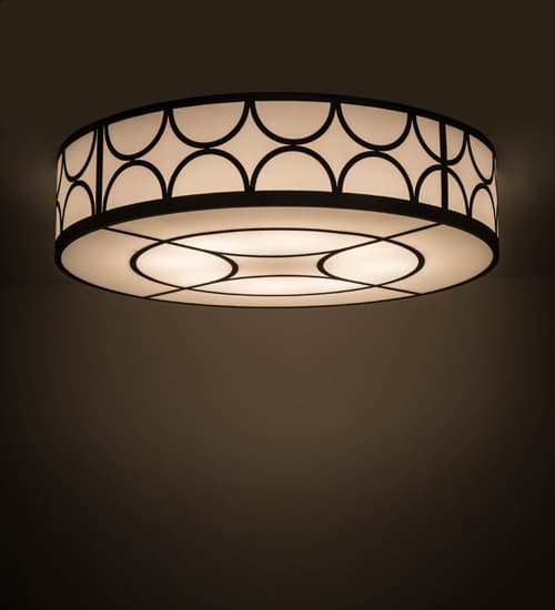 Revival Deco Cilindro 8 Light 60" Wide Semi-Flush Drum Ceiling Fixture