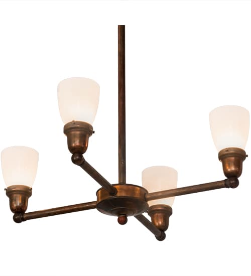 Revival Goblet 4 Light 26" Wide Chandelier