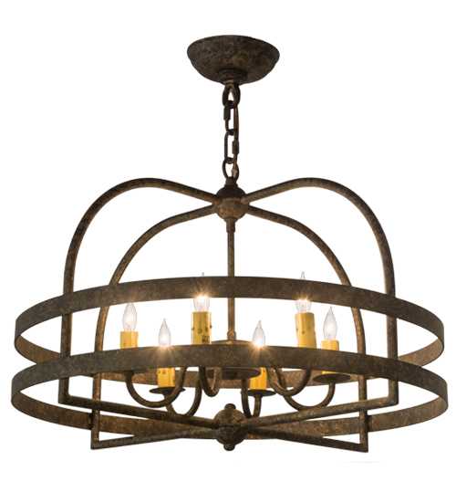 Aldari 6 Light 22" Wide Taper Candle Style Chandelier