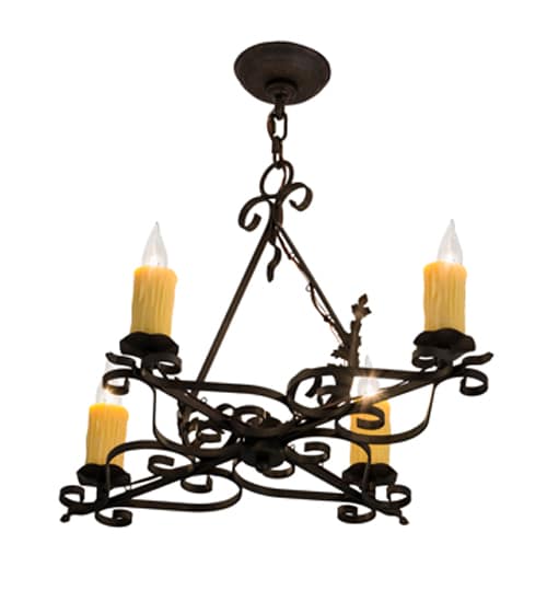 Elianna 4 Light 22" Wide Taper Candle Style Chandelier