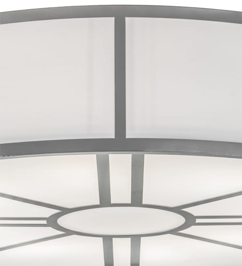 Cilindro Milwaukee 8 Light 72" Wide Semi-Flush Drum Ceiling Fixture