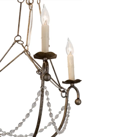 Kaitlynn 3 Light 22" Wide Beaded Candle Style Chandelier