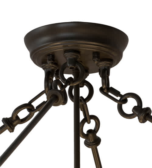 Arco 8 Light 48" Wide Semi-Flush Bowl Ceiling Fixture