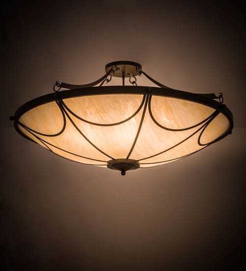 Carousel 8 Light 48" Wide Semi-Flush Bowl Ceiling Fixture