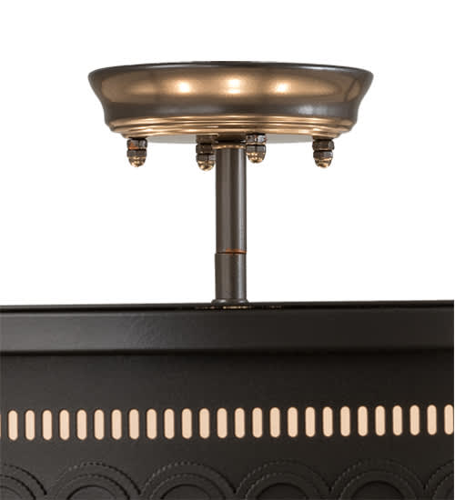 Cilindro Circleline 8 Light 42" Wide Semi-Flush Drum Ceiling Fixture