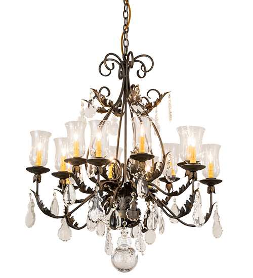 French Elegance 12 Light 36" Wide Crystal Chandelier