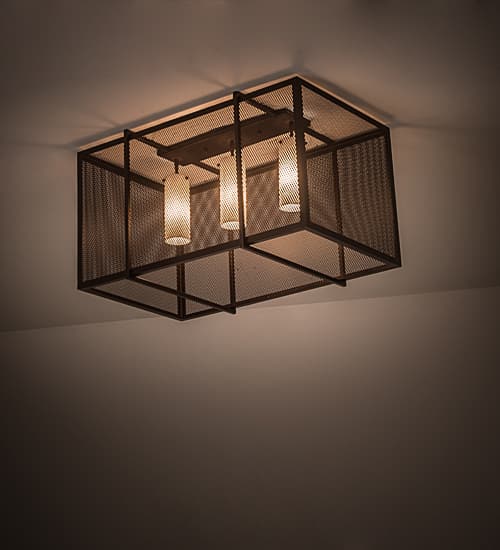 Kitzi Golpe 3 Light 32" Wide Flush Mount Ceiling Fixture