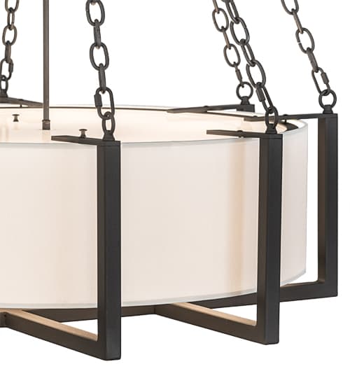 6 Light 36" Wide Suspension Pendant