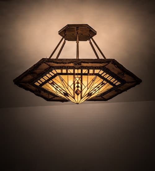 Sonoma 6 Light 40" Wide Semi-Flush Ceiling Fixture