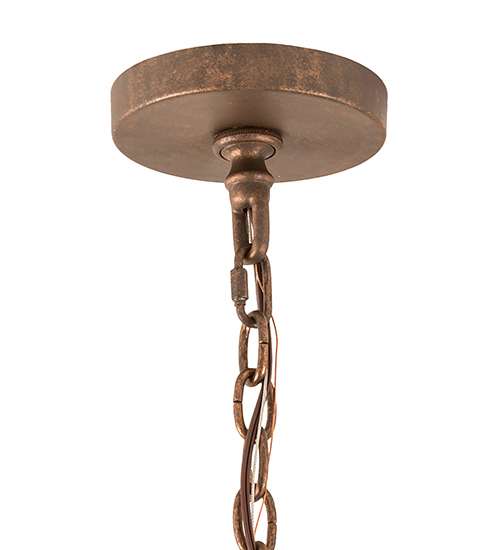 12 Light 35" Wide Taper Candle Pendant