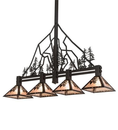 4 Light 60" Wide Linear Pendant