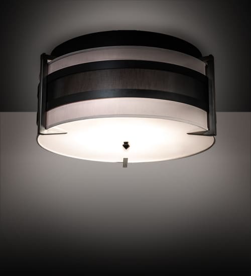 Nathan 6 Light 36" Wide Semi-Flush Drum Ceiling Fixture