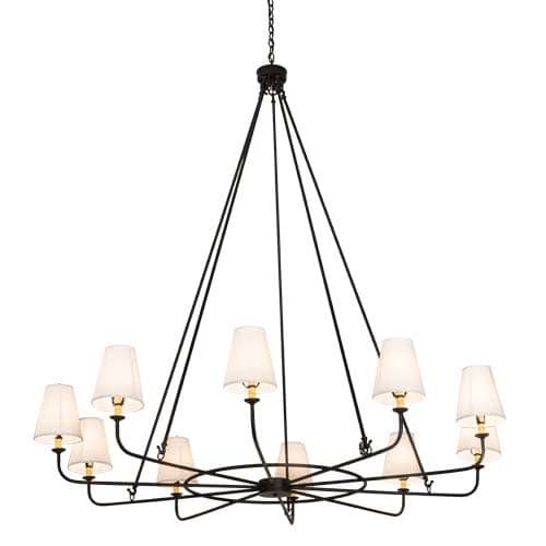 Brach 10 Light 72" Wide Chandelier
