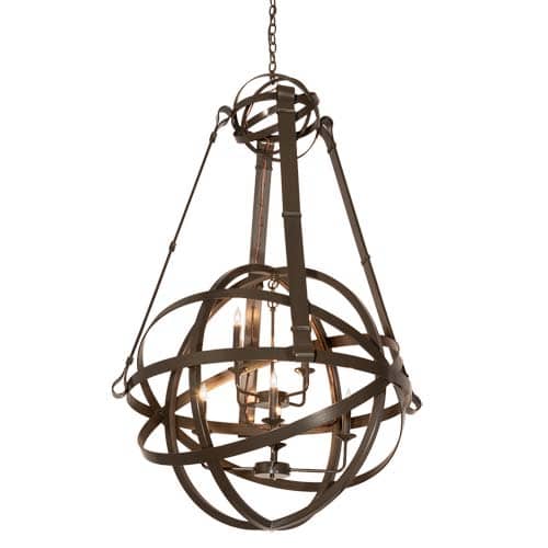 Gimbal Grinado 8 Light 36" Wide Taper Candle Style Chandelier