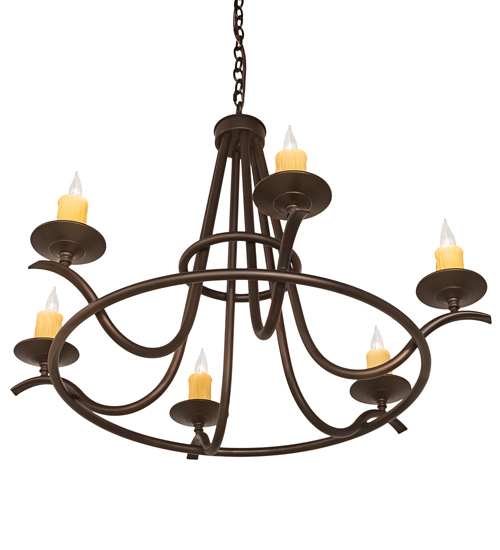 Octavia 6 Light 36" Wide Taper Candle Style Chandelier