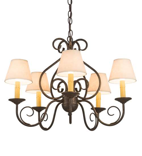 Jenna 5 Light 25" Wide Chandelier