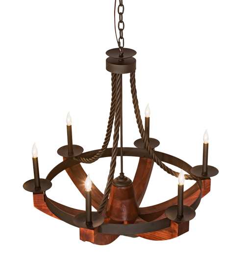 Doyle 6 Light 34" Wide Taper Candle Style Chandelier