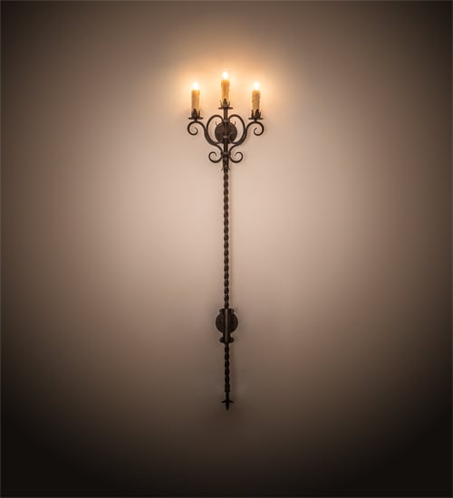 Palmira 3 Light 70" Tall Wall Sconce