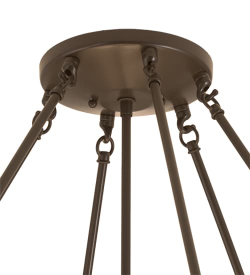 Madison 8 Light 48" Wide Semi-Flush Bowl Ceiling Fixture - Timeless Bronze Finish