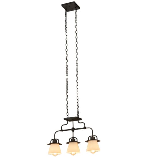 3 Light 24" Wide Linear Pendant