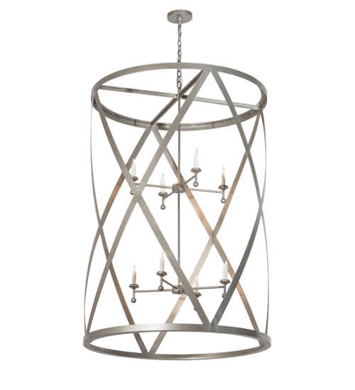8 Light 42" Wide Taper Candle Pendant