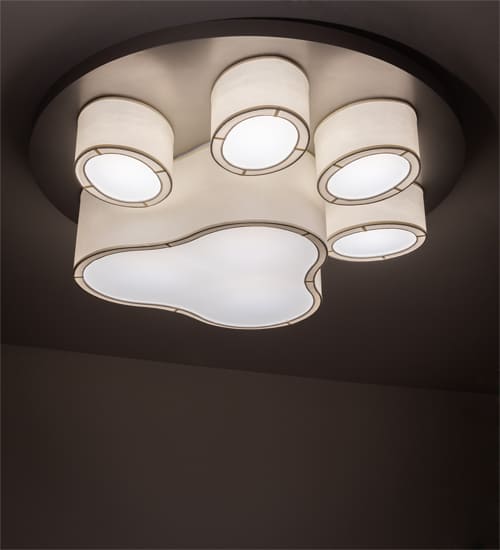 MSU Pawprints 48" Wide LED Flush Mount Ceiling Fixture