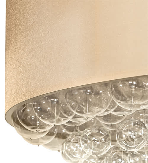 Cilindro Bulle 70" Wide LED Semi-Flush Waterfall Ceiling Fixture