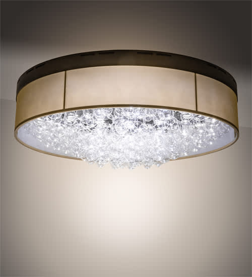 Cilindro Bulle 70" Wide LED Flush Mount Waterfall Ceiling Fixture