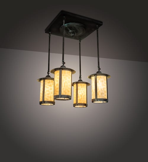 Fulton Prime 4 Light 27" Wide Semi-Flush Ceiling Fixture