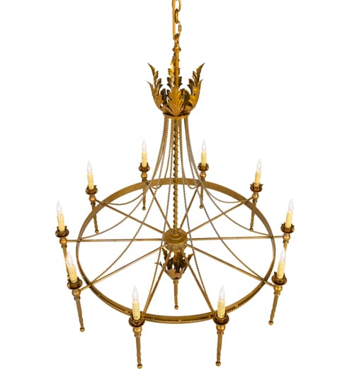 Amaury 10 Light 36" Wide Taper Candle Style Chandelier