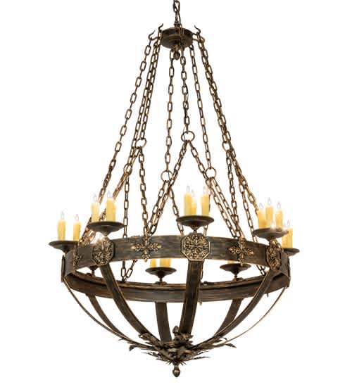 Neapolis 24 Light 60" Wide Taper Candle Style Chandelier