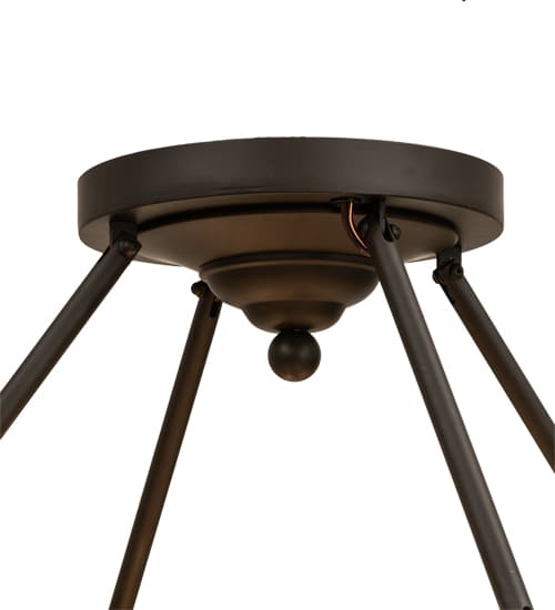 Cilindro Lucy 4 Light 24" Wide Semi-Flush Ceiling Fixture