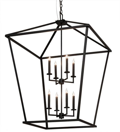 8 Light 51" Wide Taper Candle Pendant