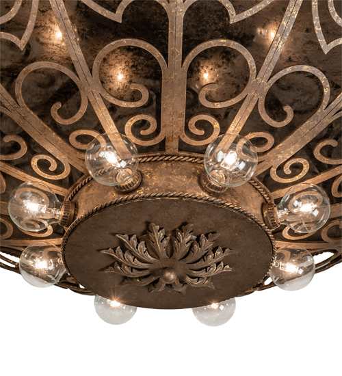 Osteria 24 Light 46" Wide Flush Mount Bowl Ceiling Fixture