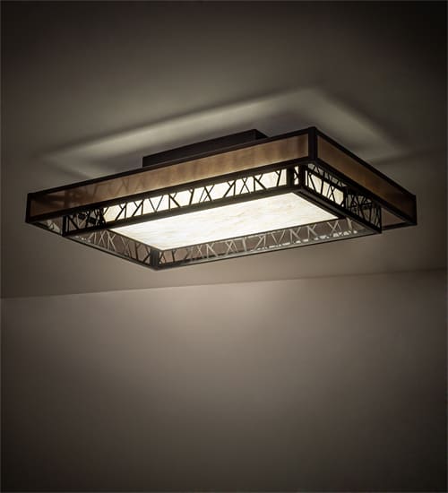 Quadrato Rich Umador 48" Wide LED Semi-Flush Ceiling Fixture