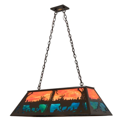 6 Light 40" Wide Billiard Linear Pendant
