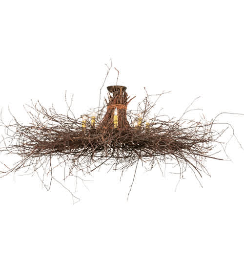 Twigs 8 Light 36" Wide Candle Style Chandelier